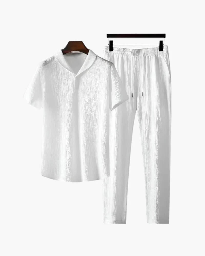 Cotton Polo & Pantalon Suit