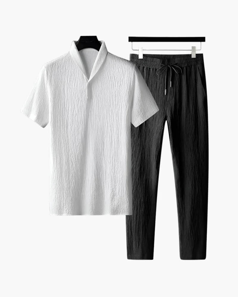 Cotton Polo & Pantalon Suit