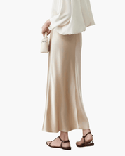 Old Money Silk Skirt