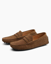 Suede Driver Loafers