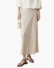 Old Money Silk Skirt