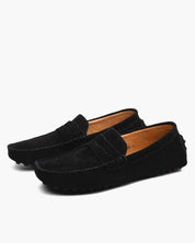 Suede Driver Loafers