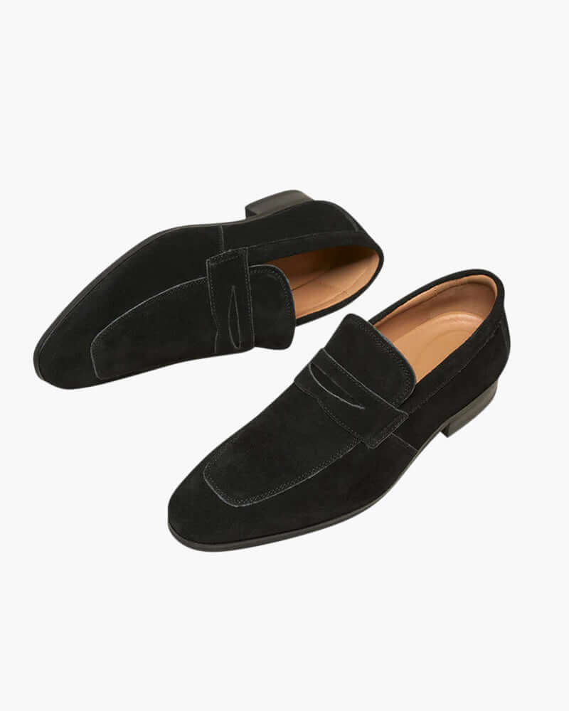 Old Money Suede Penny Loafers